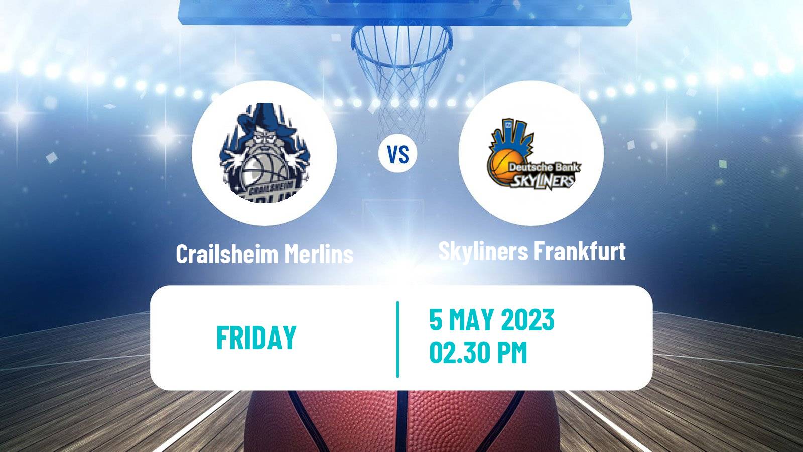 Basketball German BBL Crailsheim Merlins - Skyliners Frankfurt