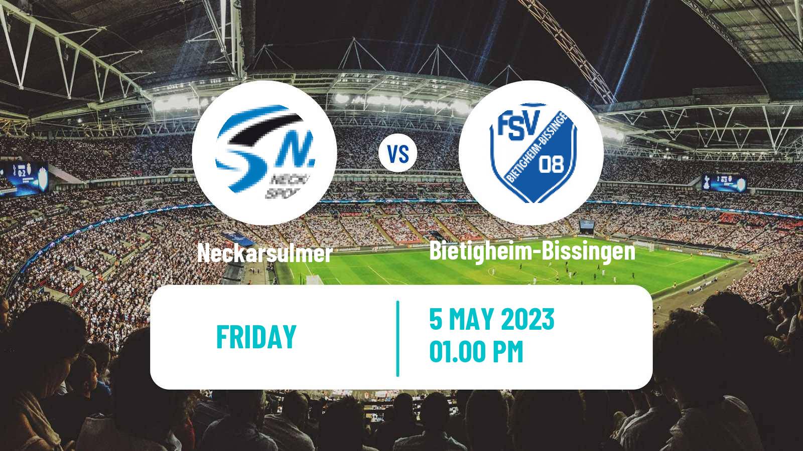 Soccer German Oberliga Baden-Württemberg Neckarsulmer - Bietigheim-Bissingen