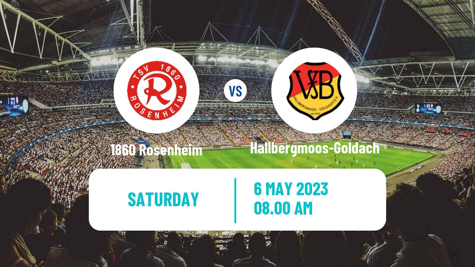 Soccer German Oberliga Bayern Süd 1860 Rosenheim - Hallbergmoos-Goldach