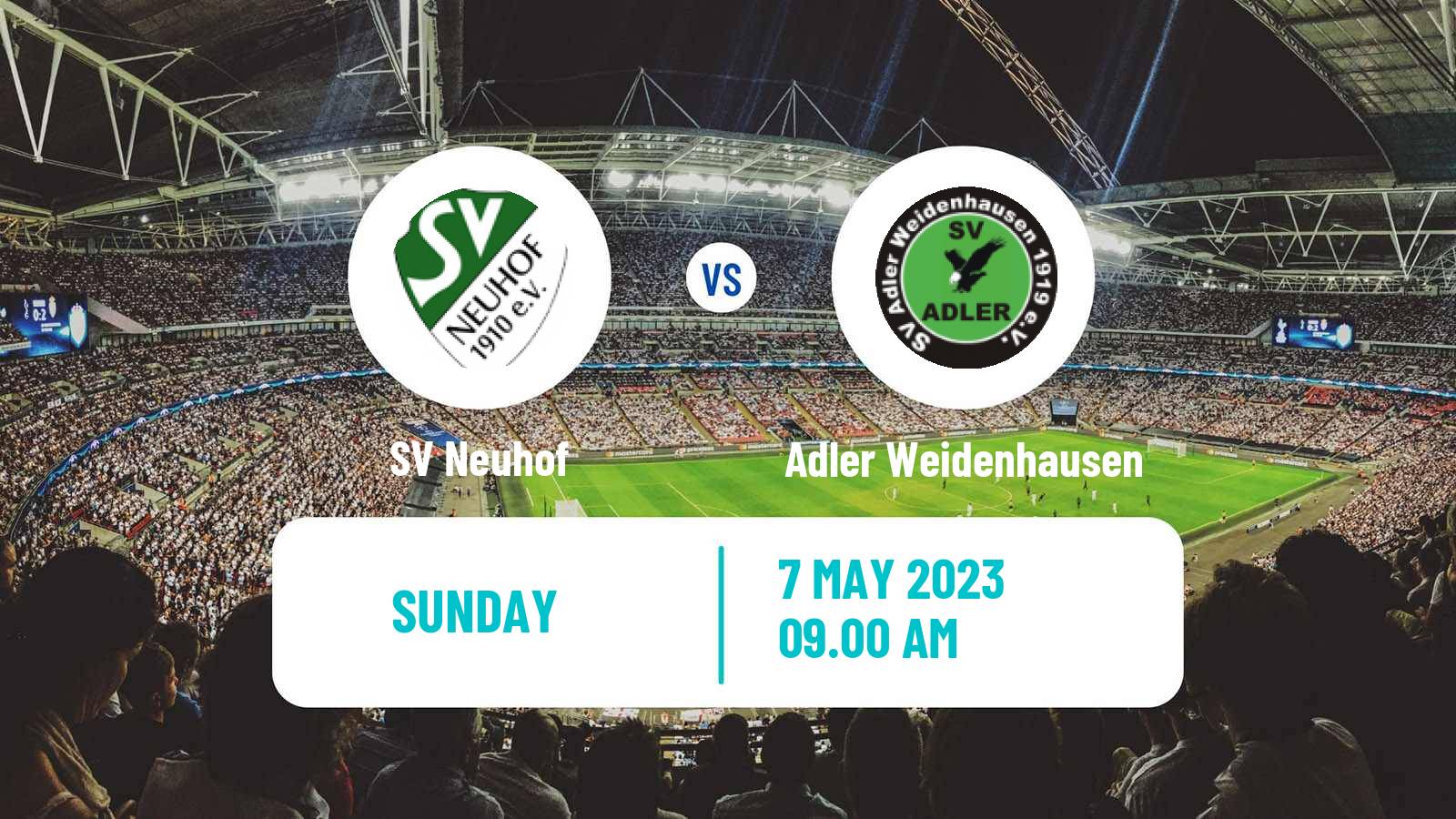Soccer German Oberliga Hessen Neuhof - Adler Weidenhausen