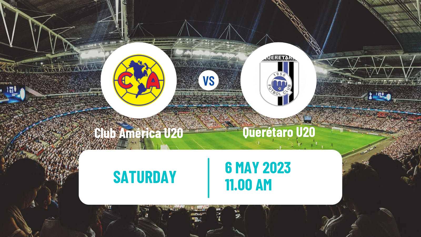Football Mexican Liga MX U20 Club América U20 - Querétaro U20