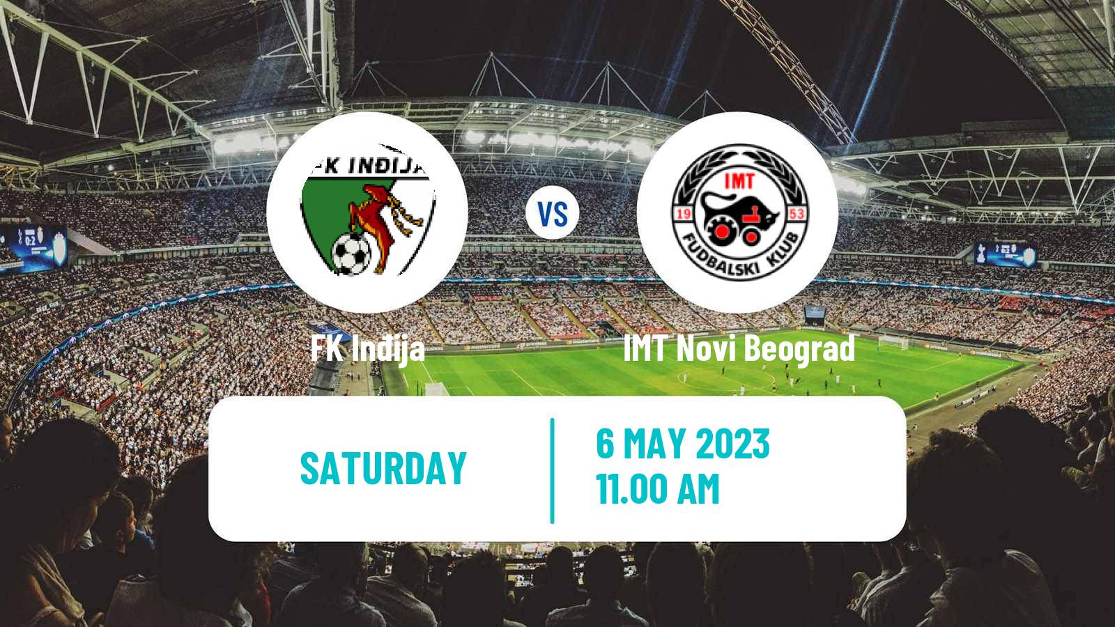 Soccer Serbian Prva Liga Inđija - IMT Novi Beograd