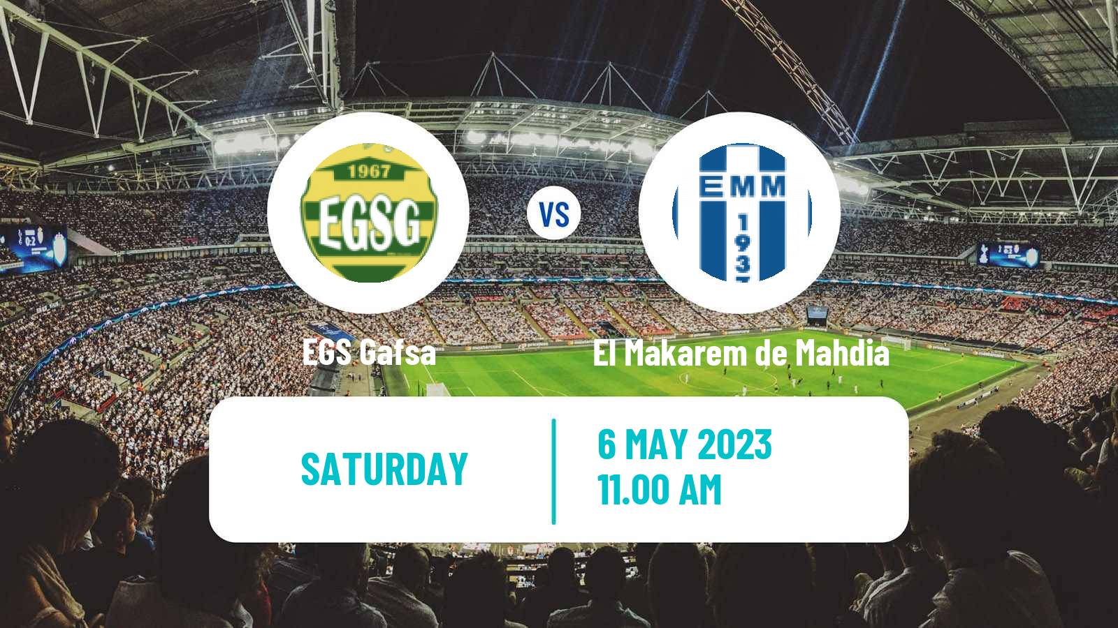 Soccer Tunisian Ligue 2 EGS Gafsa - El Makarem de Mahdia