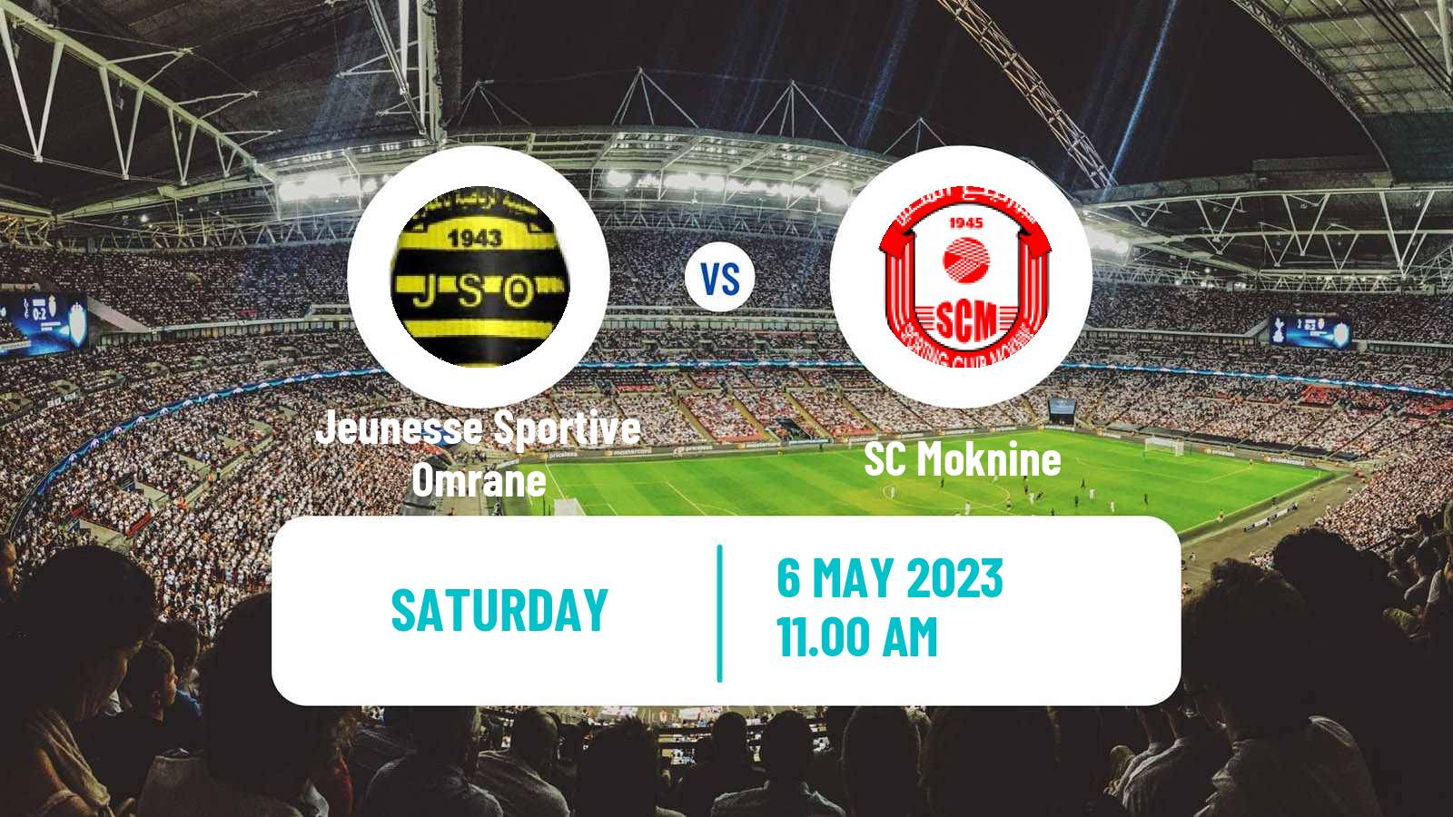 Soccer Tunisian Ligue 2 Jeunesse Sportive Omrane - Moknine