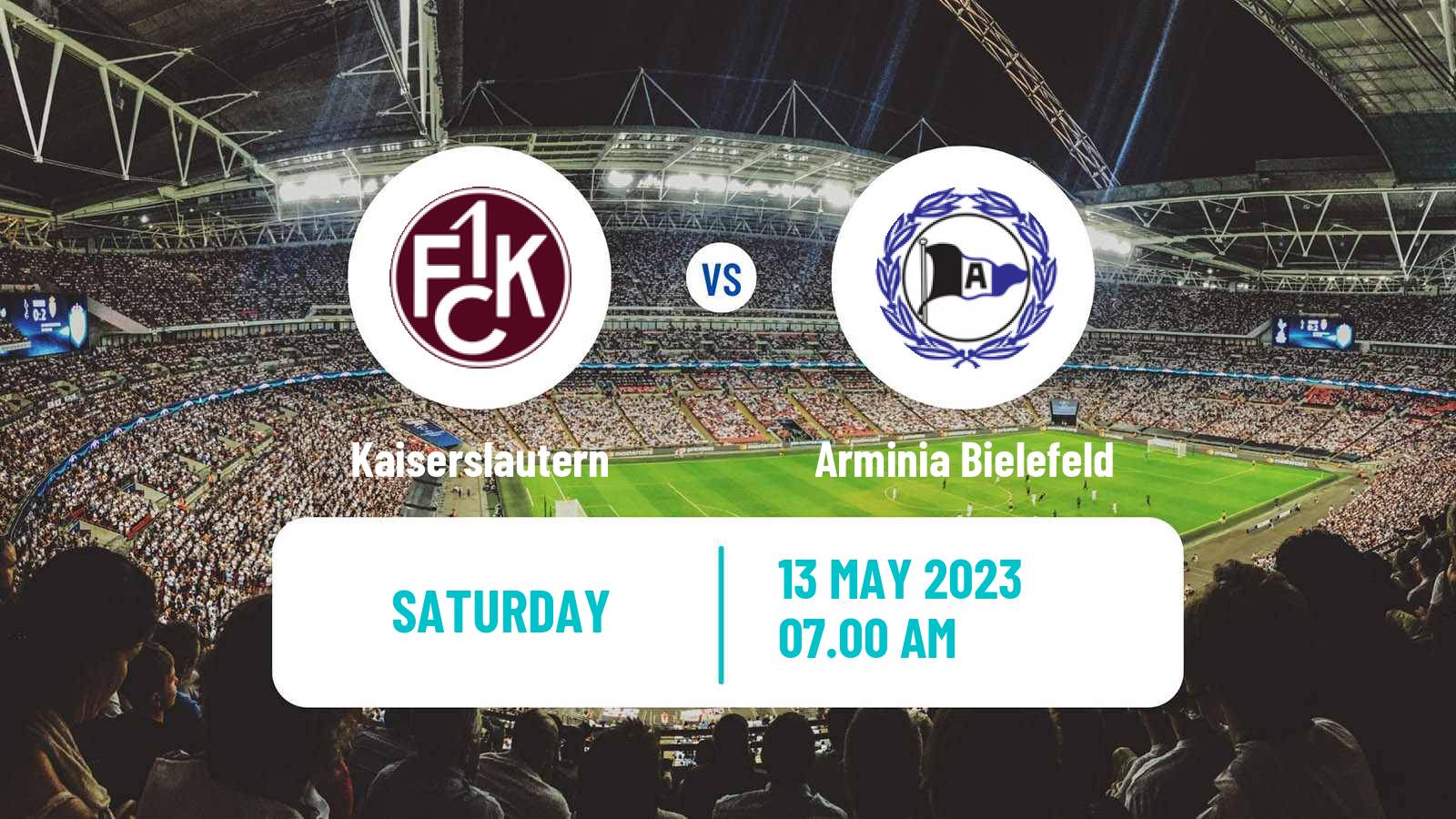 Soccer German 2 Bundesliga Kaiserslautern - Arminia Bielefeld