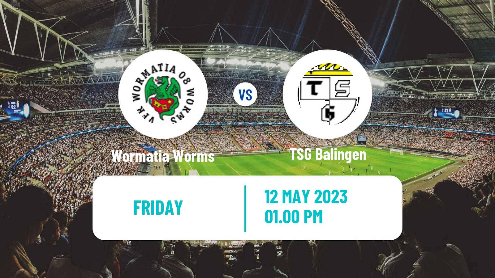 Soccer German Regionalliga Sudwest Wormatia Worms - Balingen