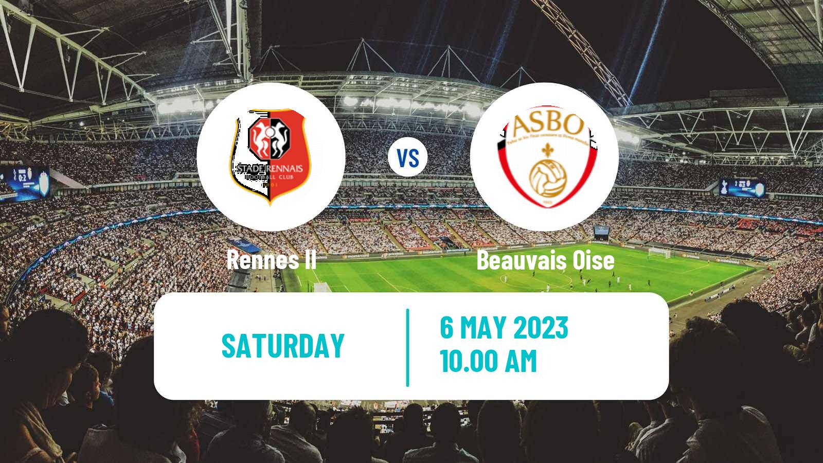 Soccer French National 2 - Group A Rennes II - Beauvais Oise