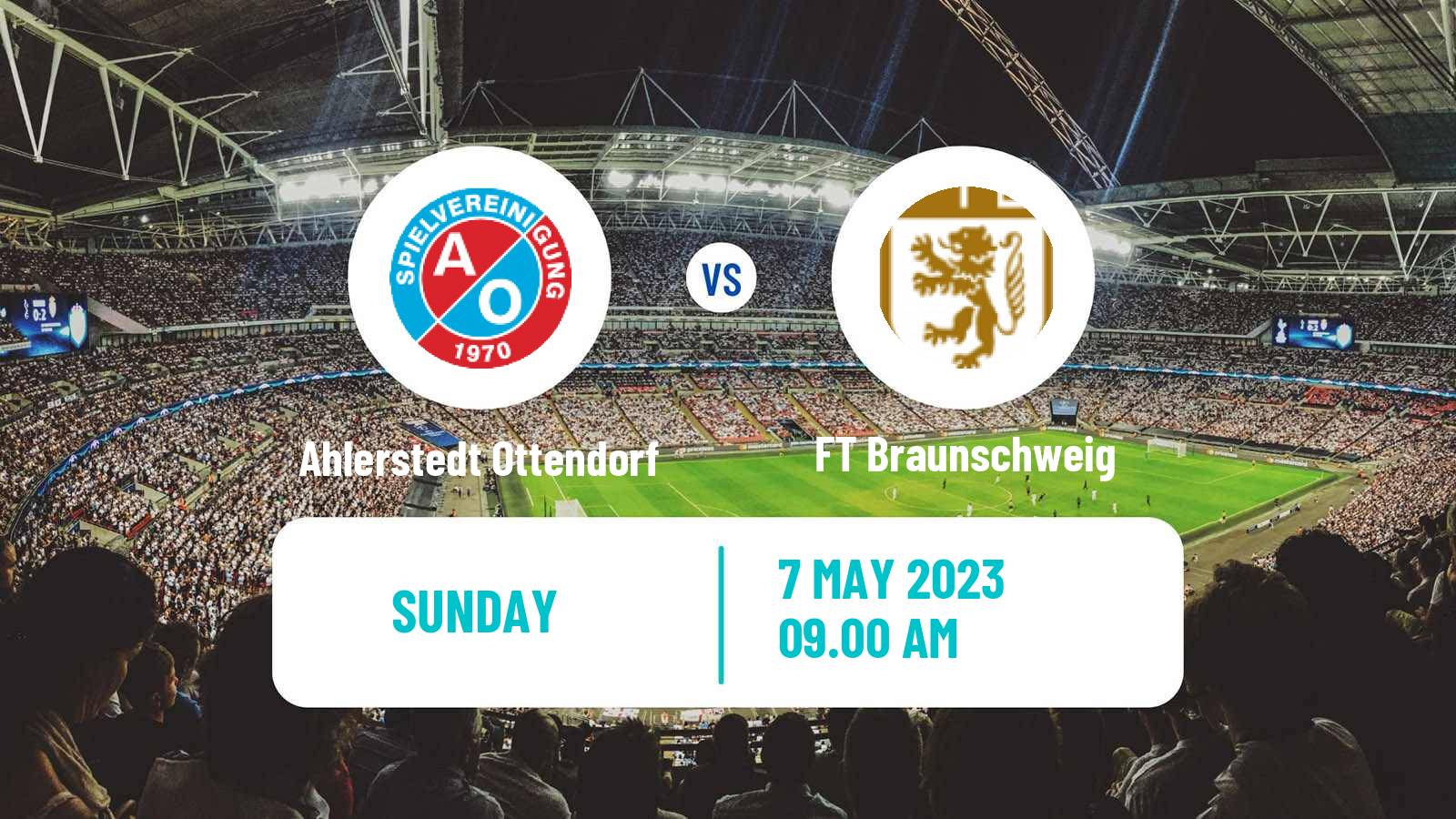 Soccer German Oberliga Niedersachsen Ahlerstedt Ottendorf - FT Braunschweig