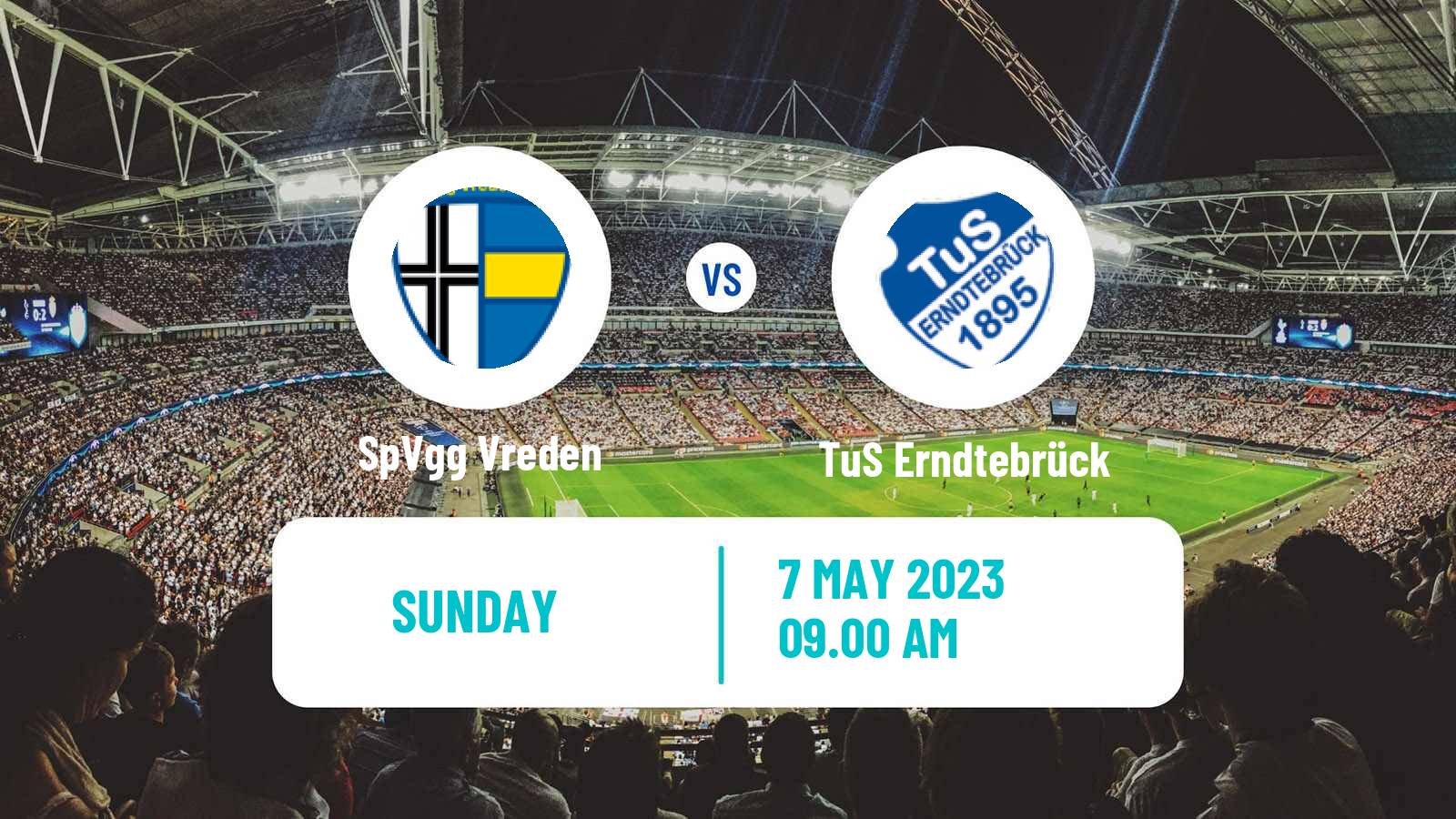Football German Oberliga Westfalen Vreden - TuS Erndtebrück