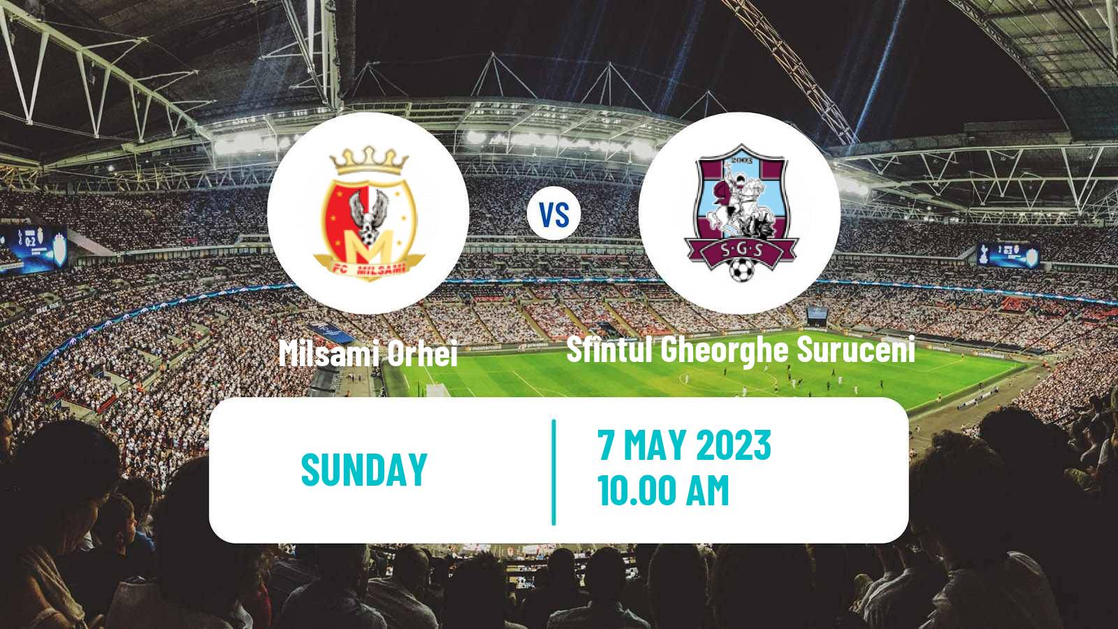Soccer Moldovan Super Liga Milsami Orhei - Sfîntul Gheorghe Suruceni