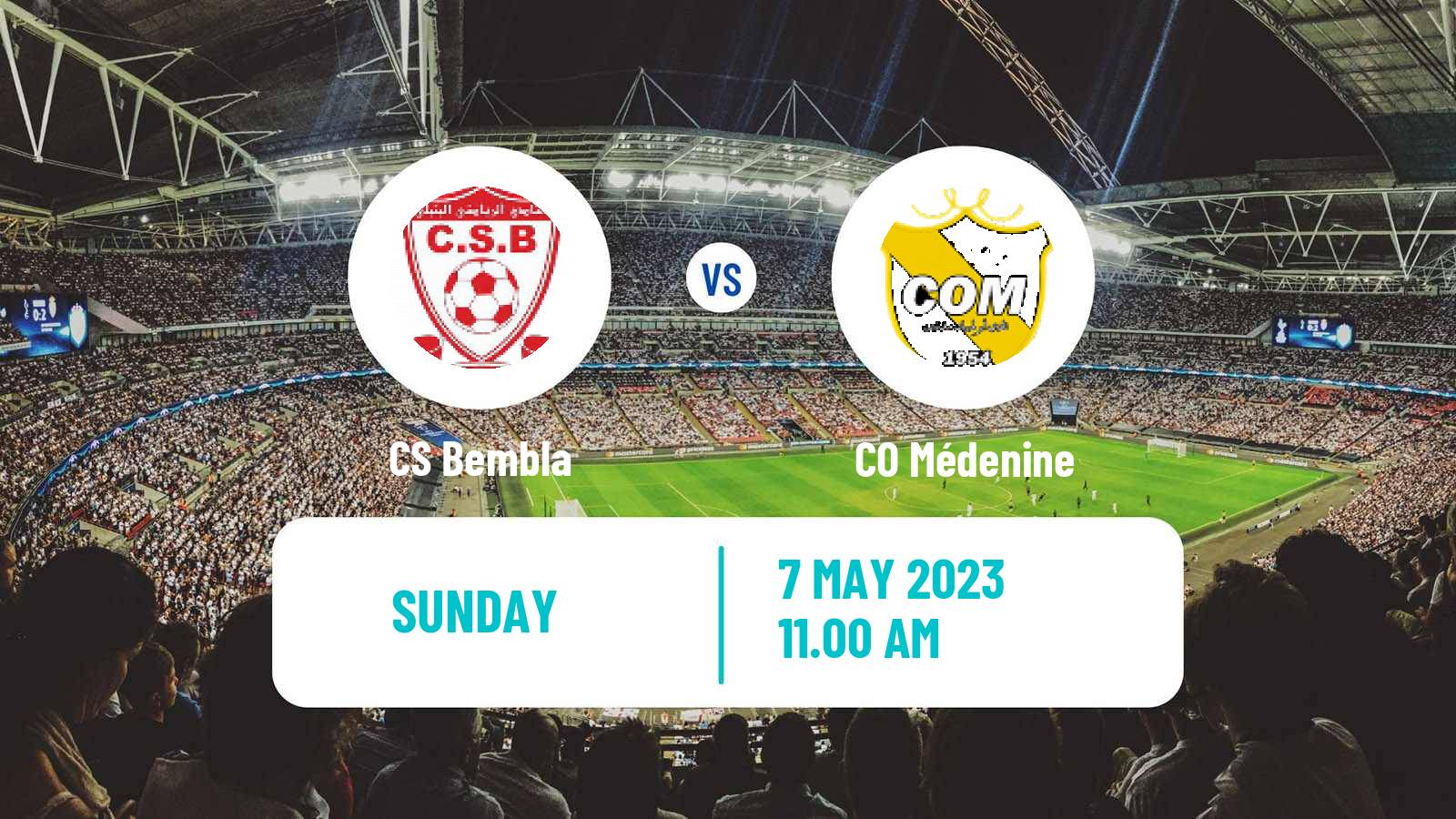 Soccer Tunisian Ligue 2 Bembla - Médenine