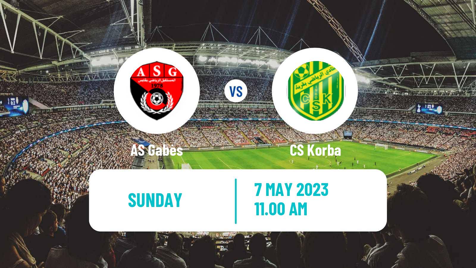 Soccer Tunisian Ligue 2 Gabès - Korba