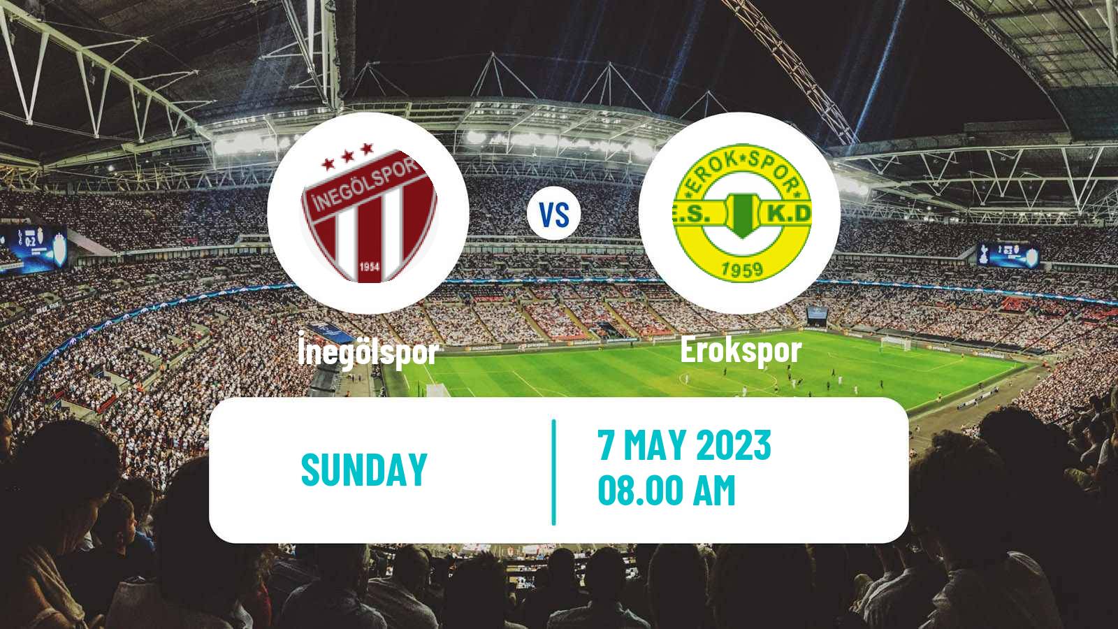Soccer Turkish Second League White Group İnegölspor - Erokspor