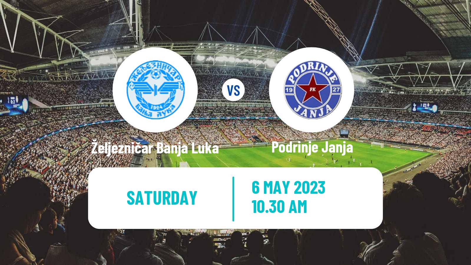 Soccer Bosnian Prva Liga RS Željezničar Banja Luka - Podrinje Janja
