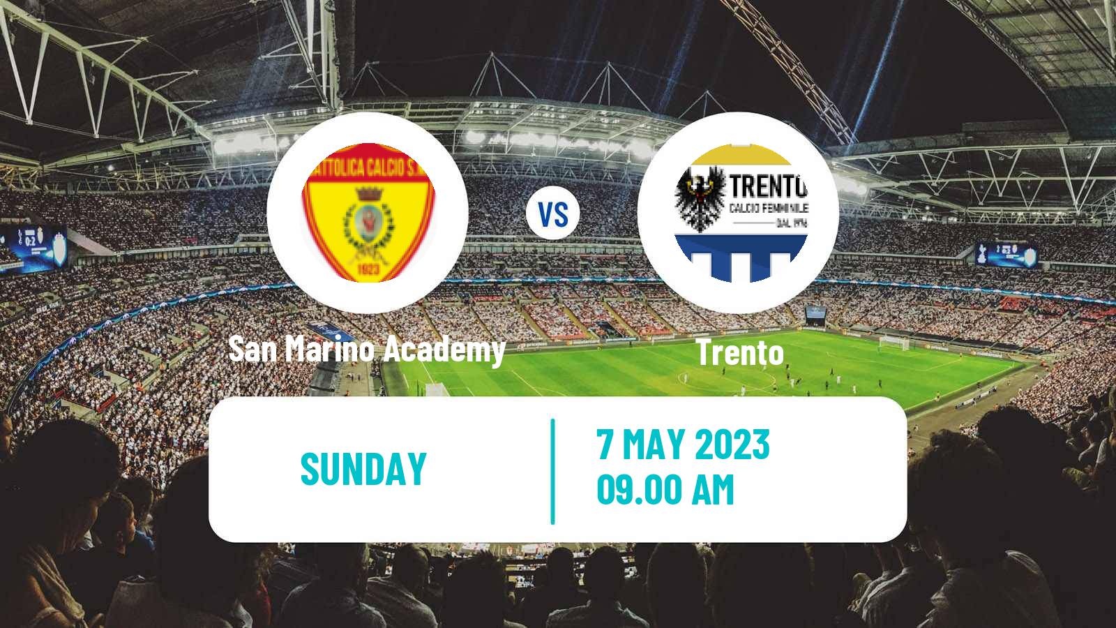 Soccer Italian Serie B Women San Marino Academy - Trento