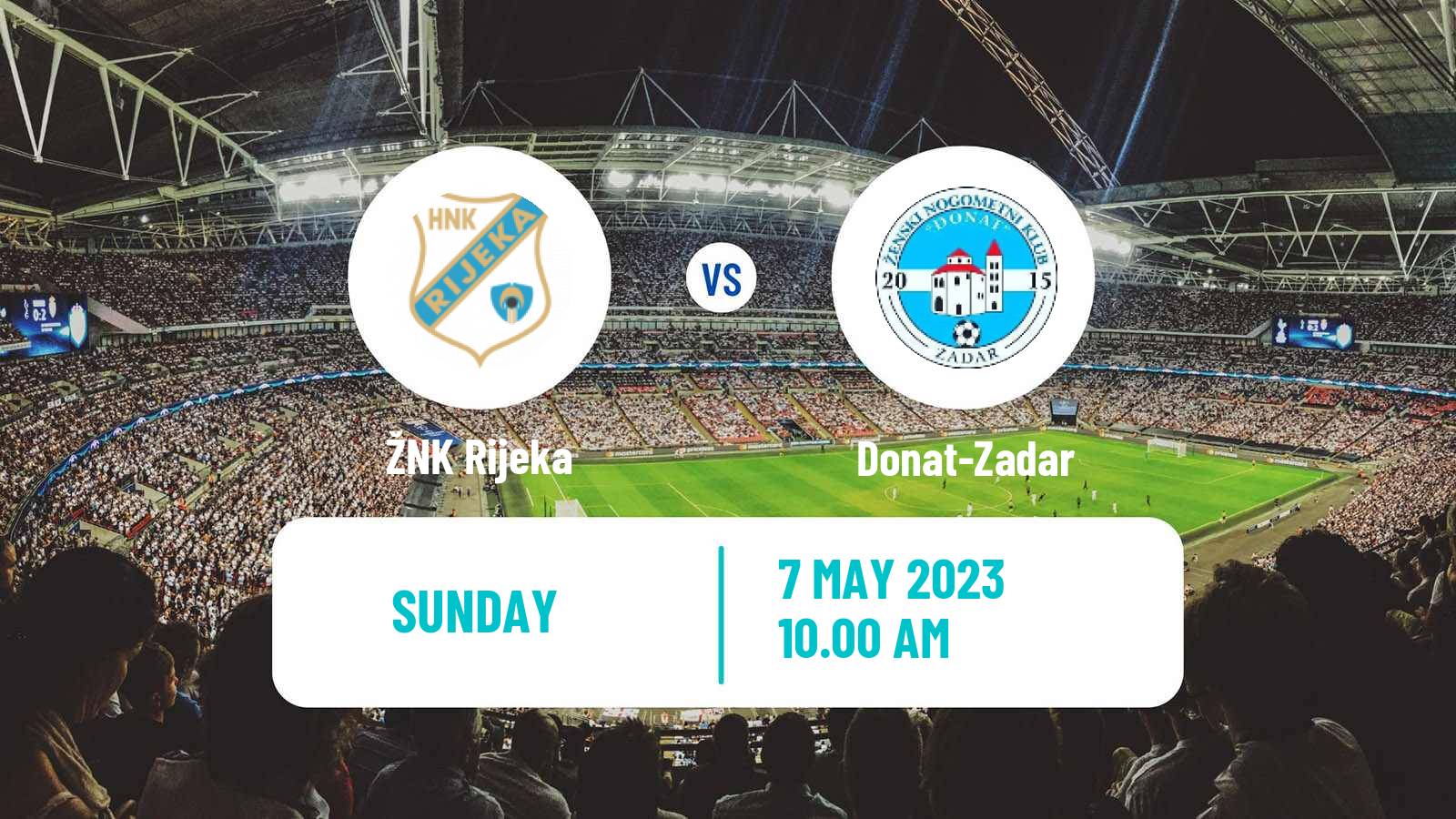 Soccer Croatian 1 HNL Women Rijeka - Donat-Zadar