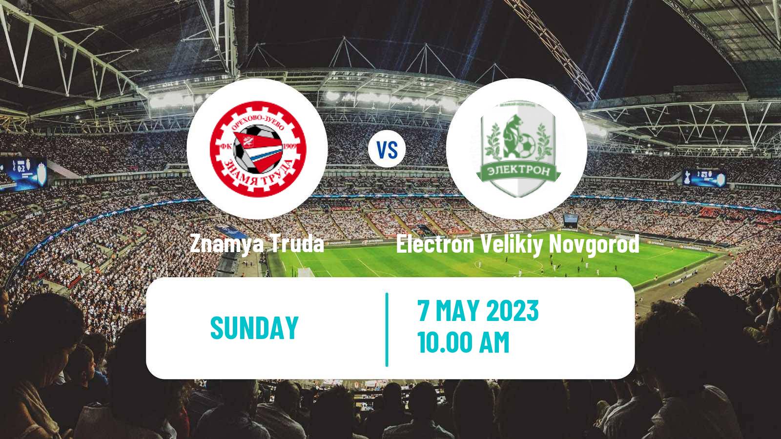 Soccer Russian FNL 2 Group 2 Znamya Truda - Electron Velikiy Novgorod