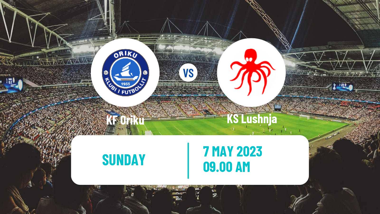 Soccer Albanian First Division Oriku - Lushnja