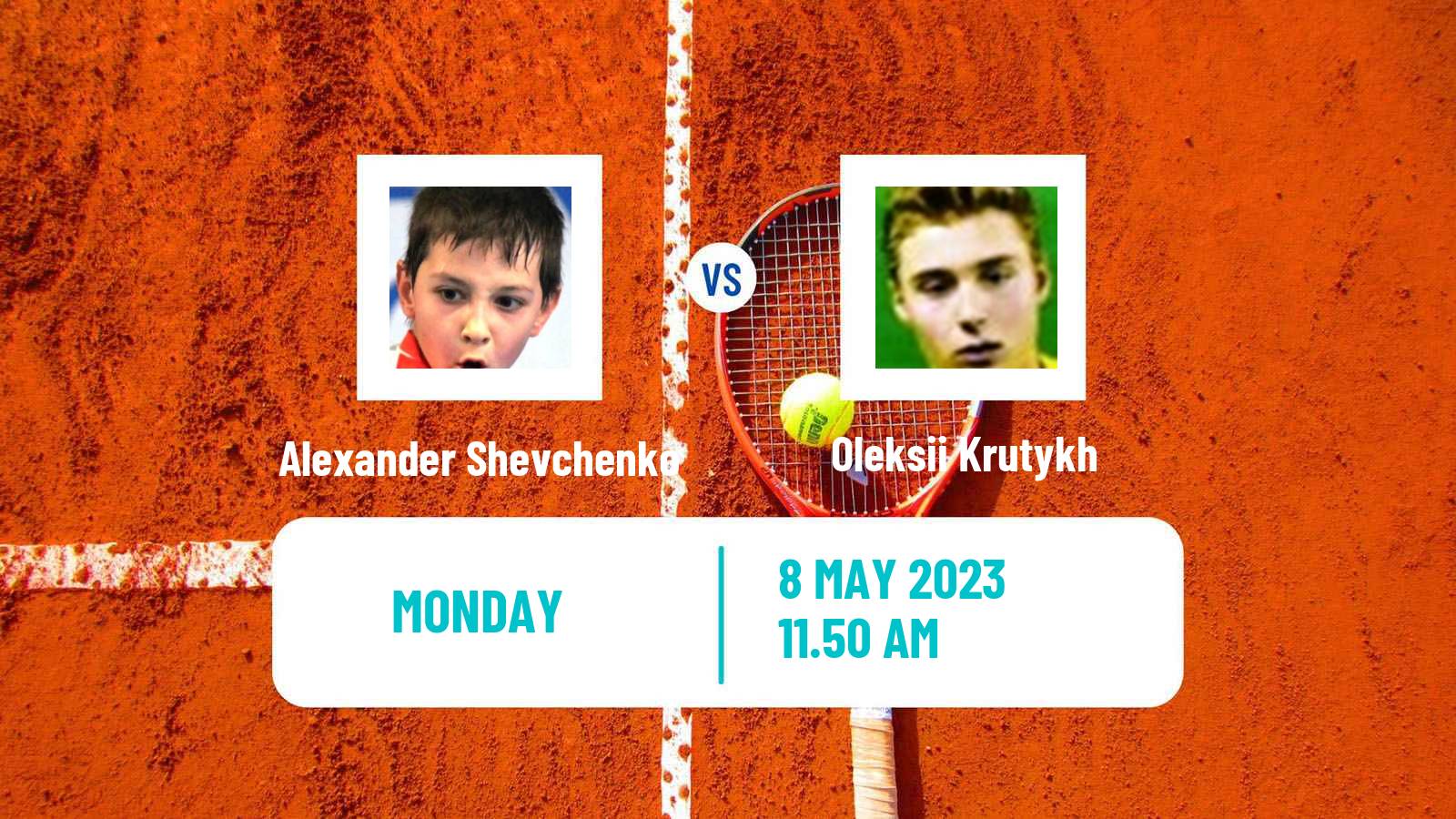Tennis ATP Roma Alexander Shevchenko - Oleksii Krutykh