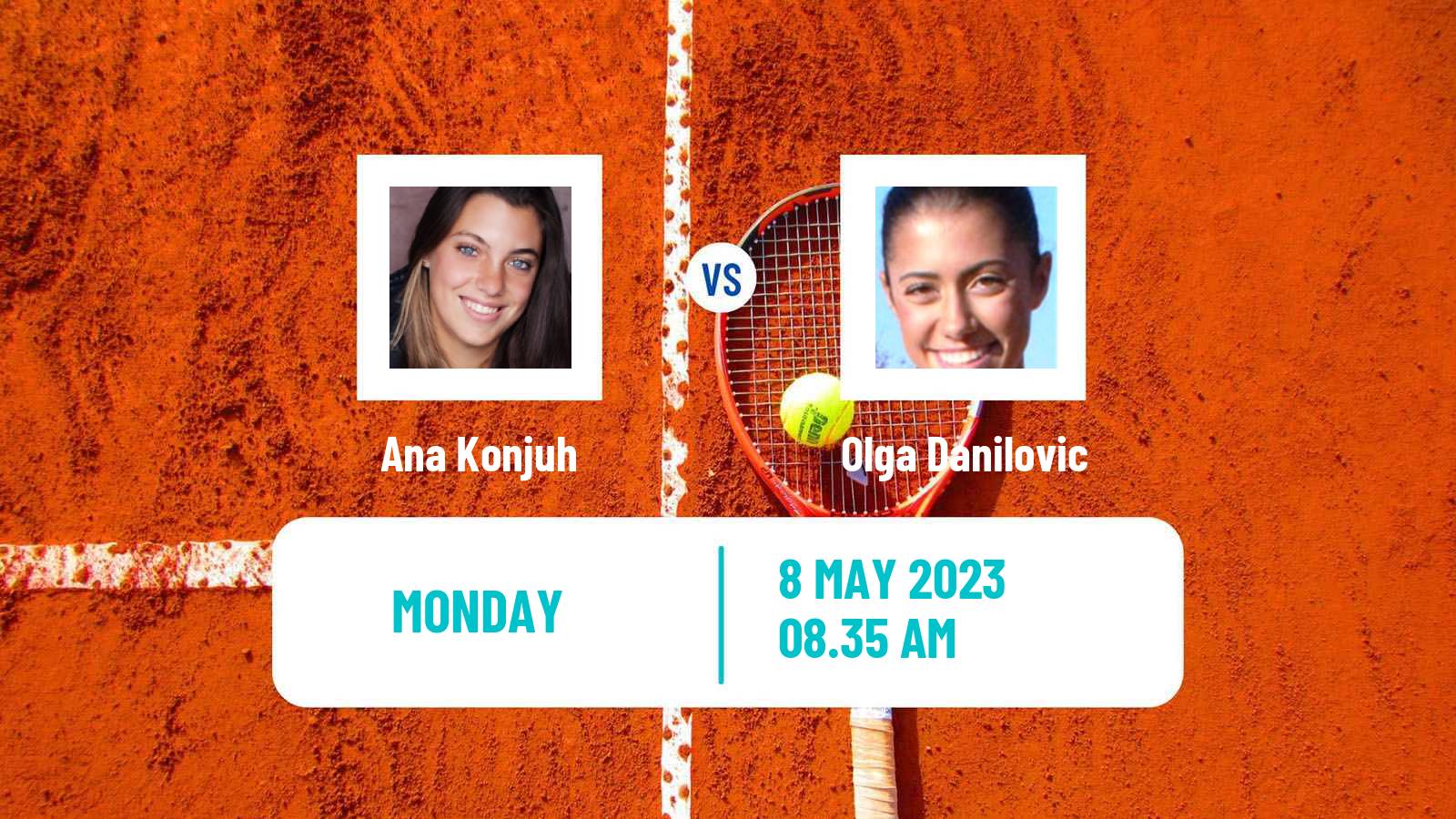 Tennis WTA Roma Ana Konjuh - Olga Danilovic