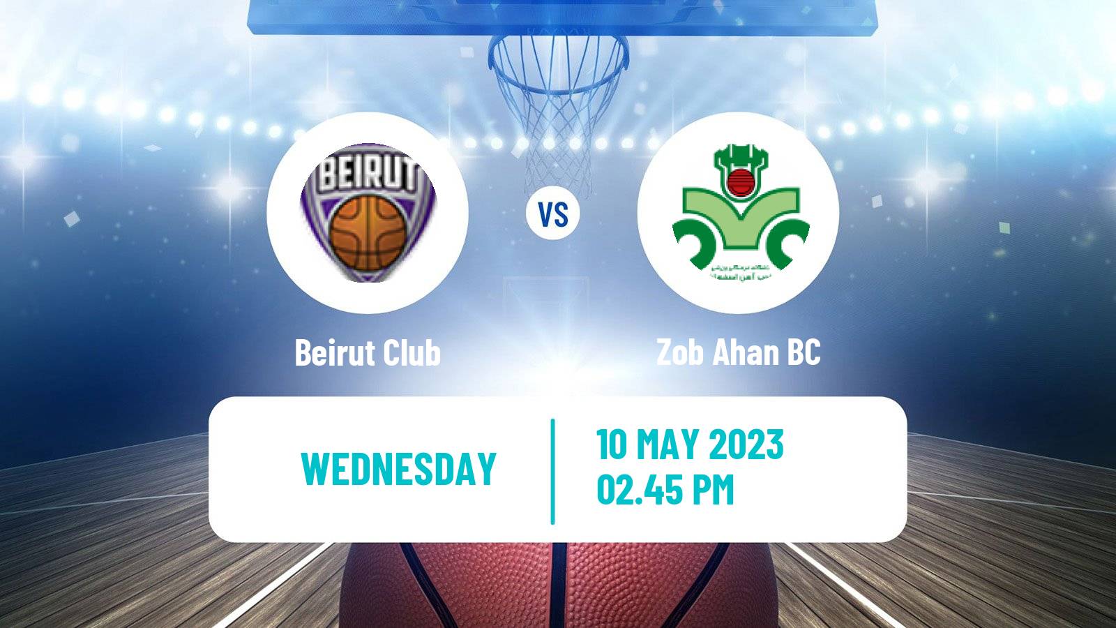 Basketball WASL Basketball Beirut Club - Zob Ahan