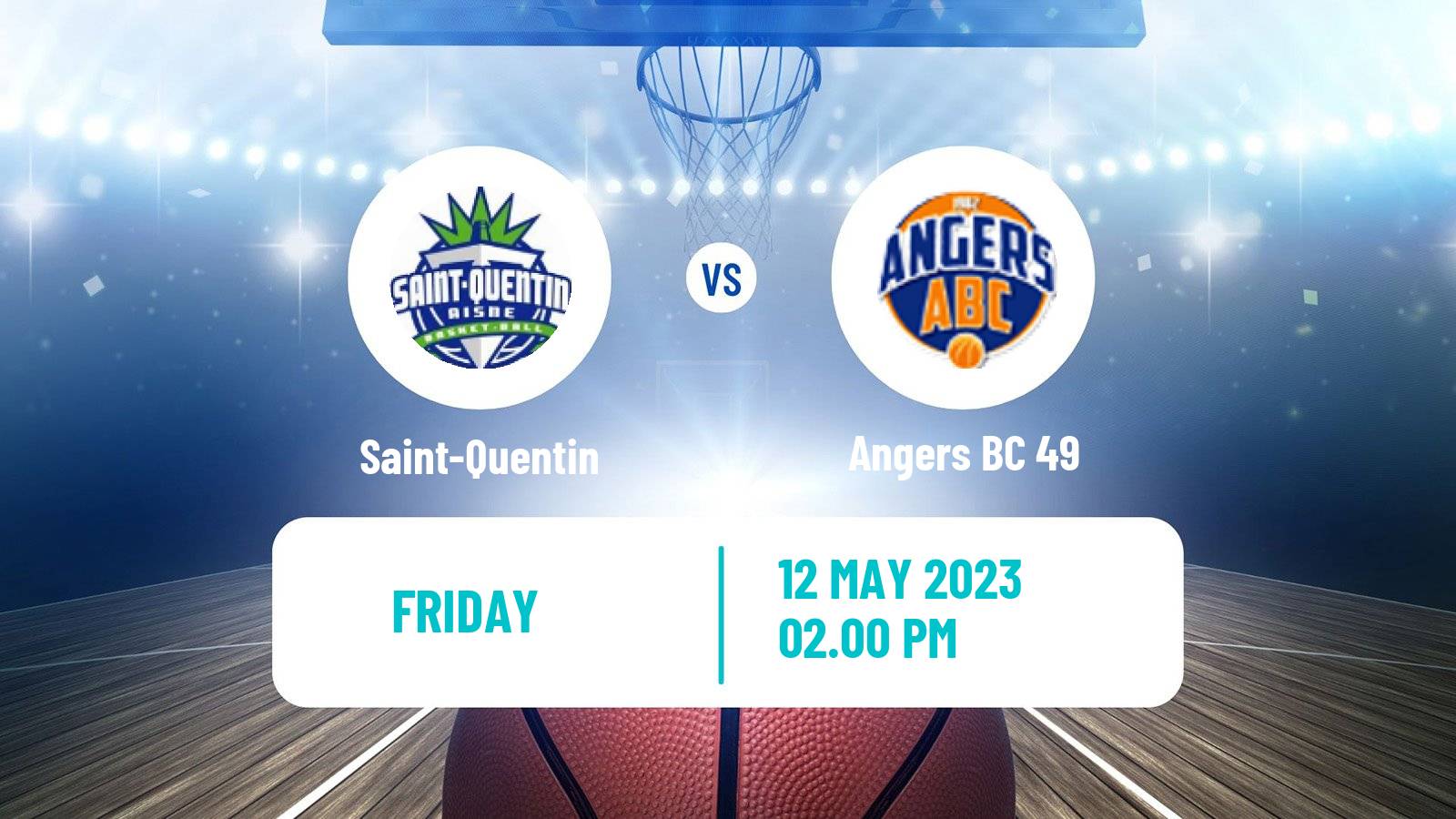 Basketball French LNB Pro B Saint-Quentin - Angers BC 49