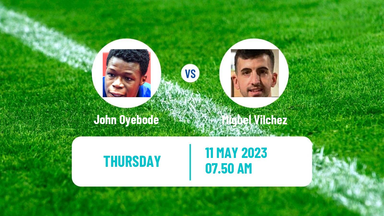 Table tennis Table Tennis John Oyebode - Miguel Vilchez