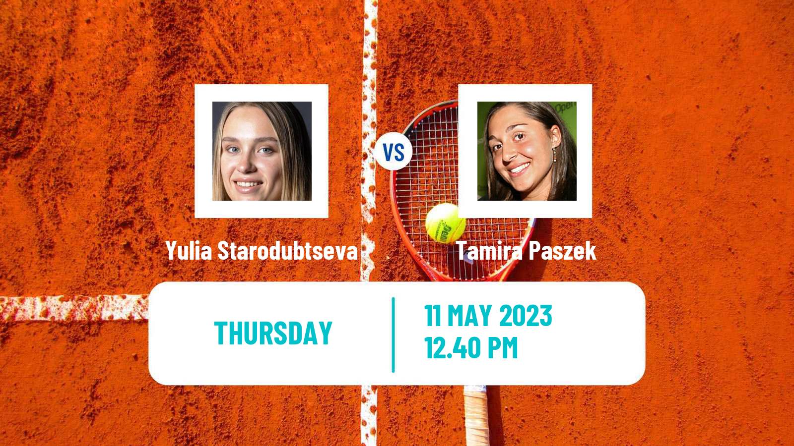 Tennis ITF Tournaments Yulia Starodubtseva - Tamira Paszek