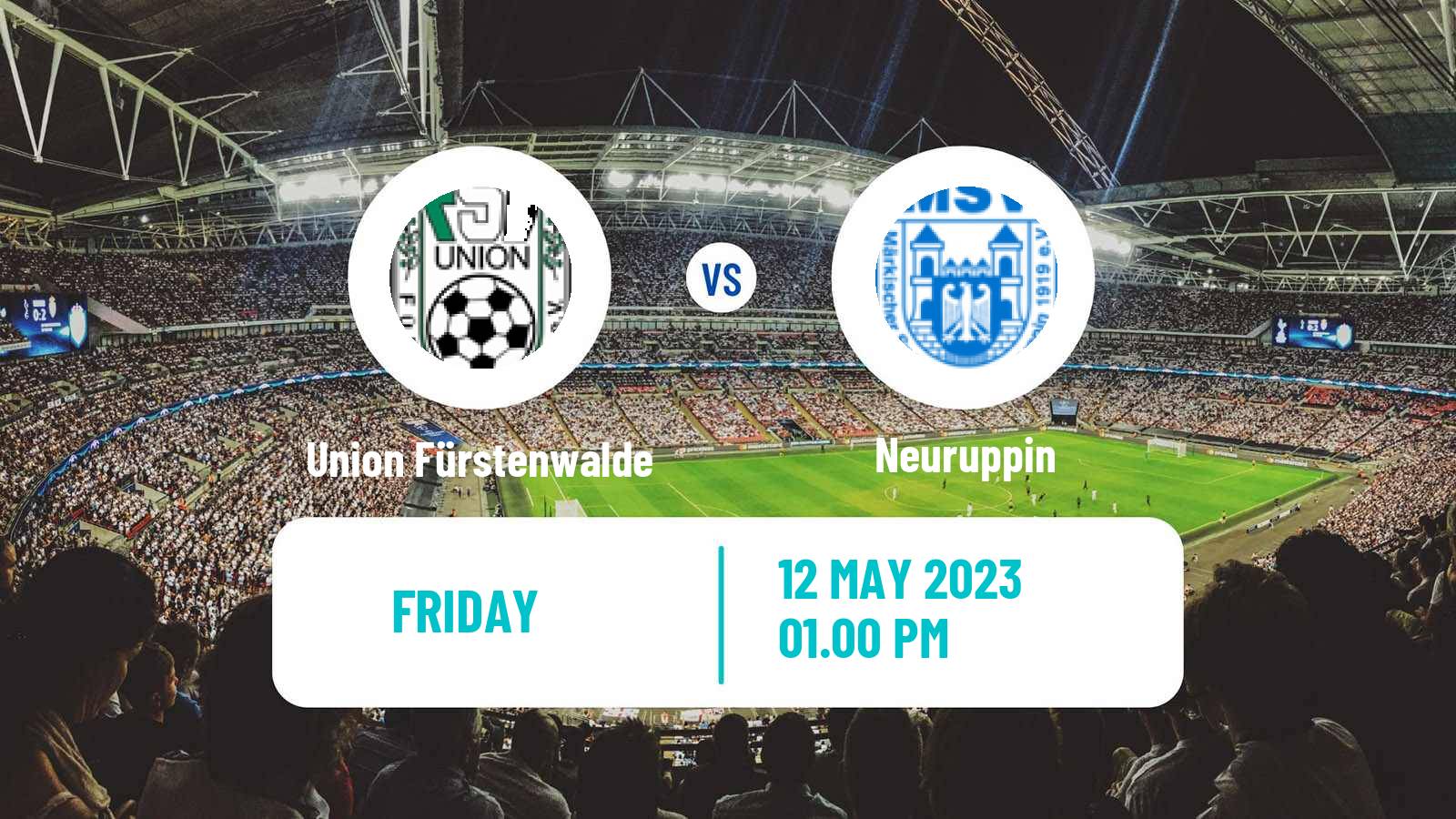 Soccer German Oberliga NOFV-Nord Union Fürstenwalde - Neuruppin