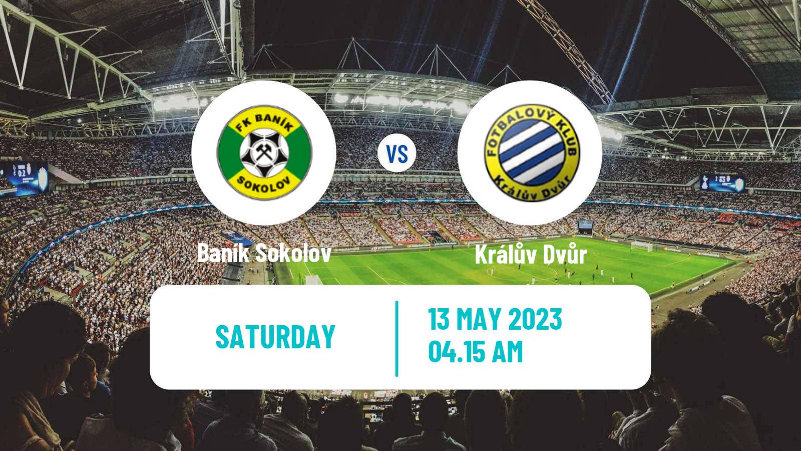 Soccer Czech CFL Group A Baník Sokolov - Králův Dvůr