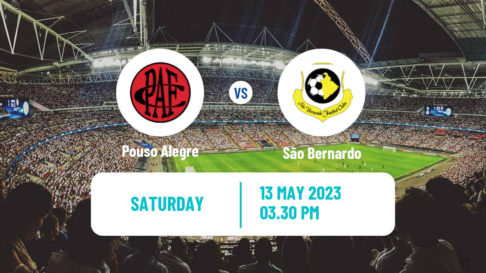 Soccer Brazilian Serie C Pouso Alegre - São Bernardo