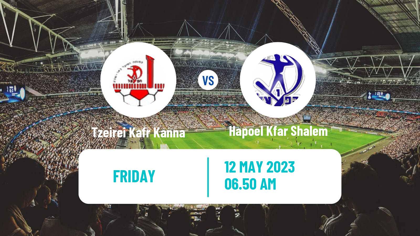 Soccer Israeli Liga Alef Promotion Play Offs Tzeirei Kafr Kanna - Hapoel Kfar Shalem