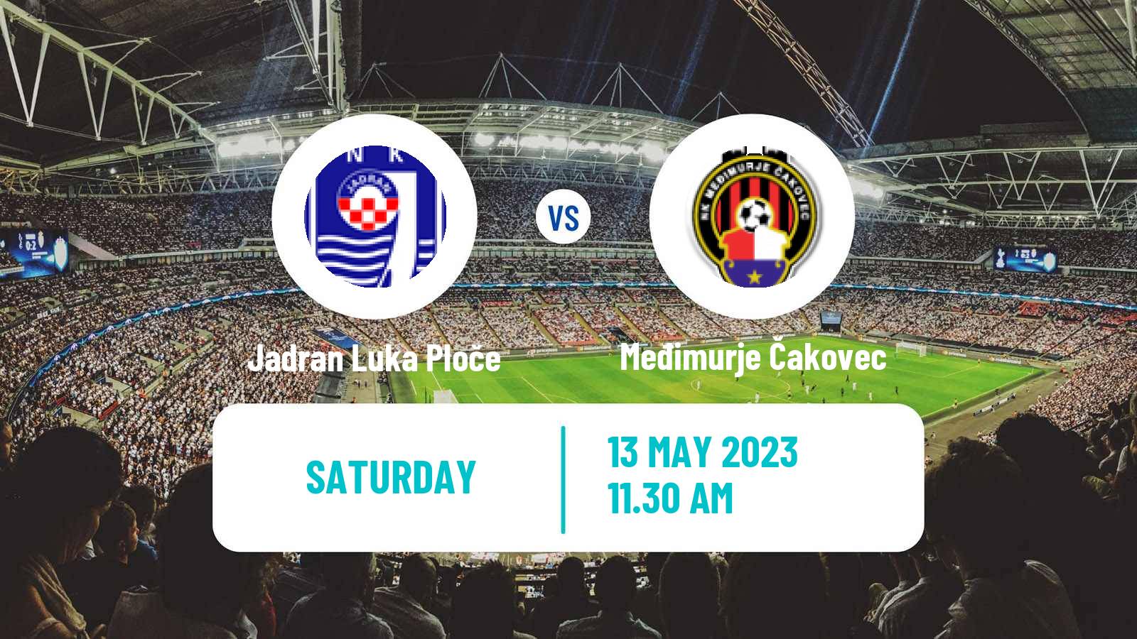 Soccer Croatian Druga NL Jadran Luka Ploče - Međimurje Čakovec