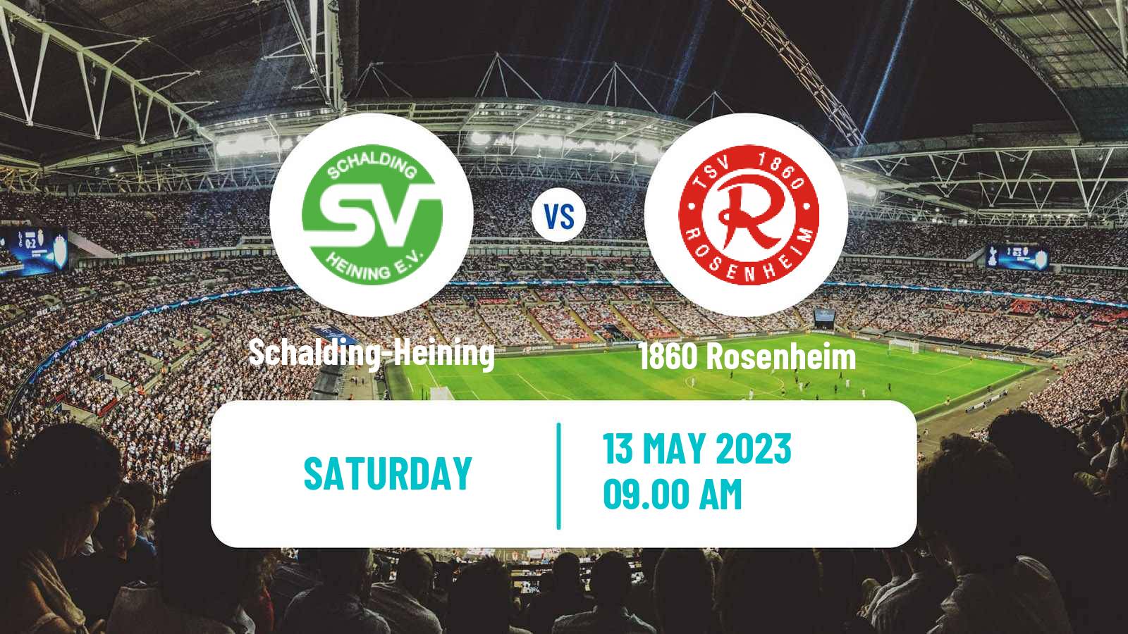 Soccer German Oberliga Bayern Süd Schalding-Heining - 1860 Rosenheim