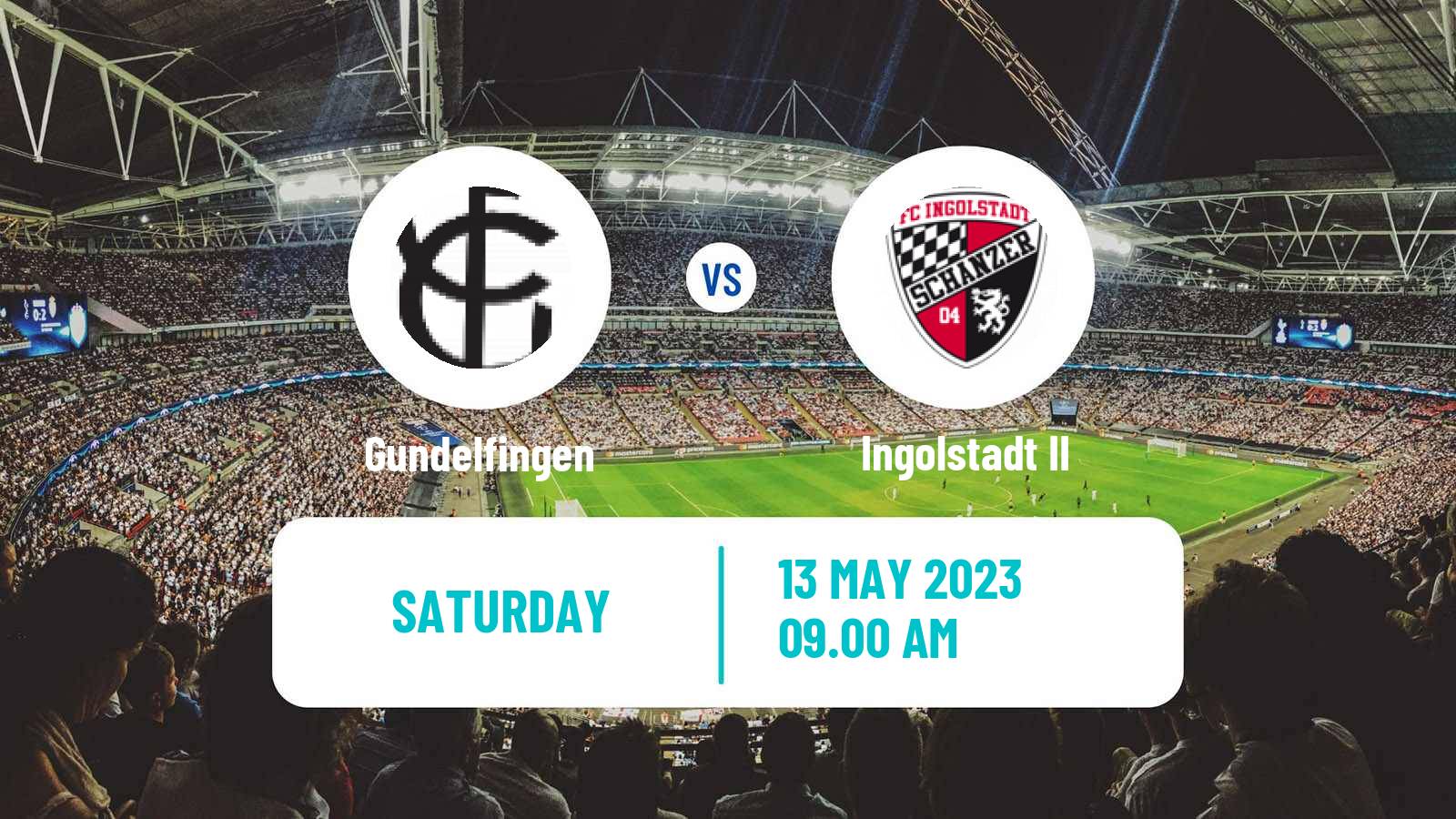 Soccer German Oberliga Bayern Süd Gundelfingen - Ingolstadt II