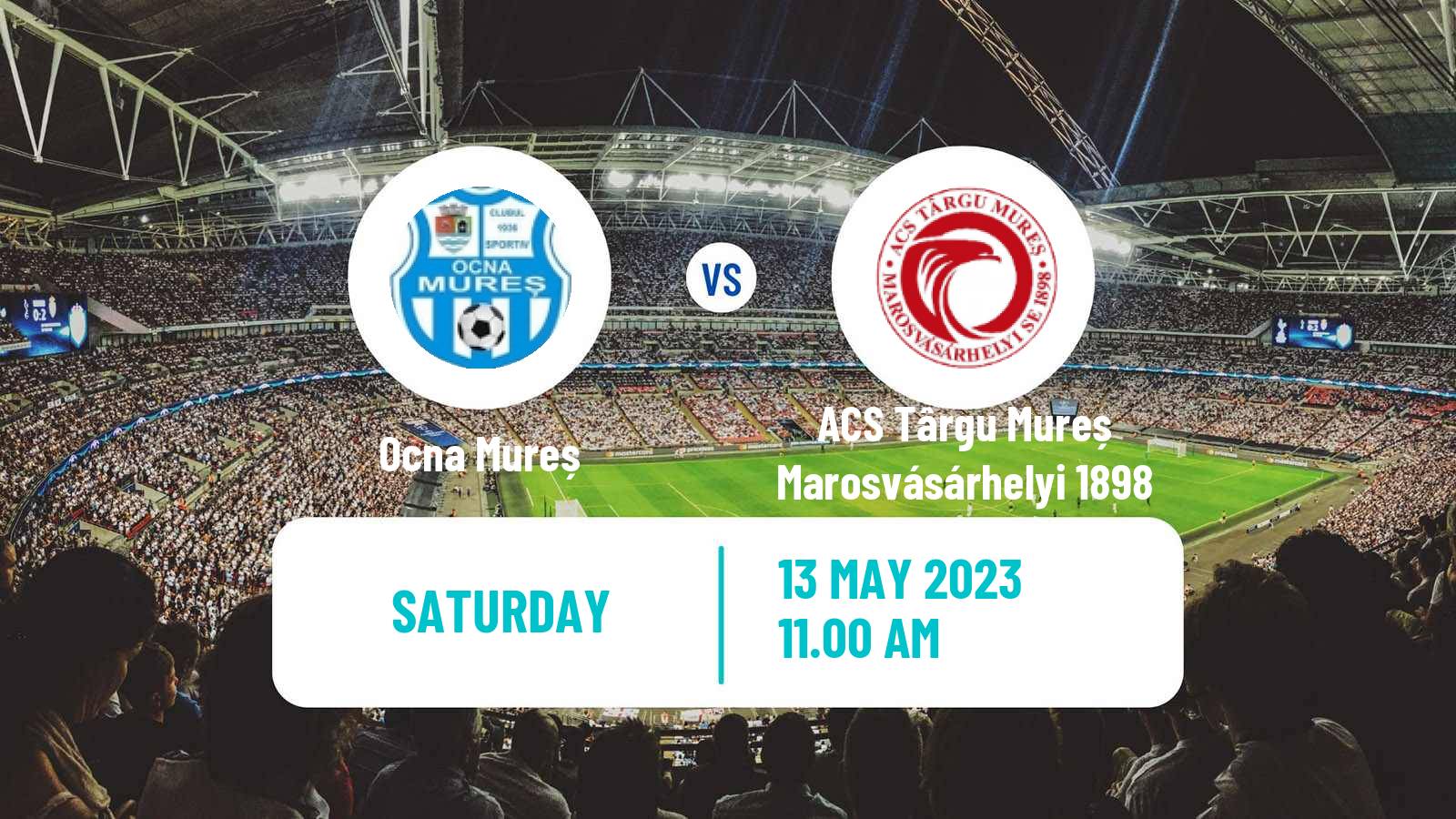 Soccer Romanian Liga 3 - Seria 9 Ocna Mureș - ACS Târgu Mureș Marosvásárhelyi 1898