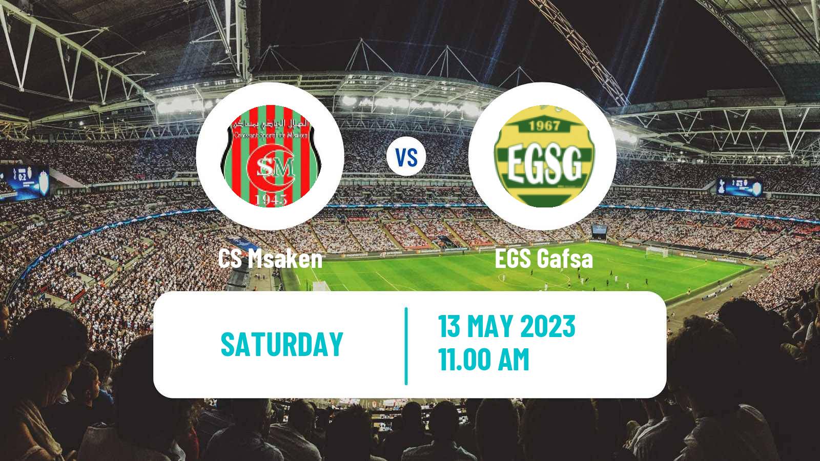 Soccer Tunisian Ligue 2 Msaken - EGS Gafsa