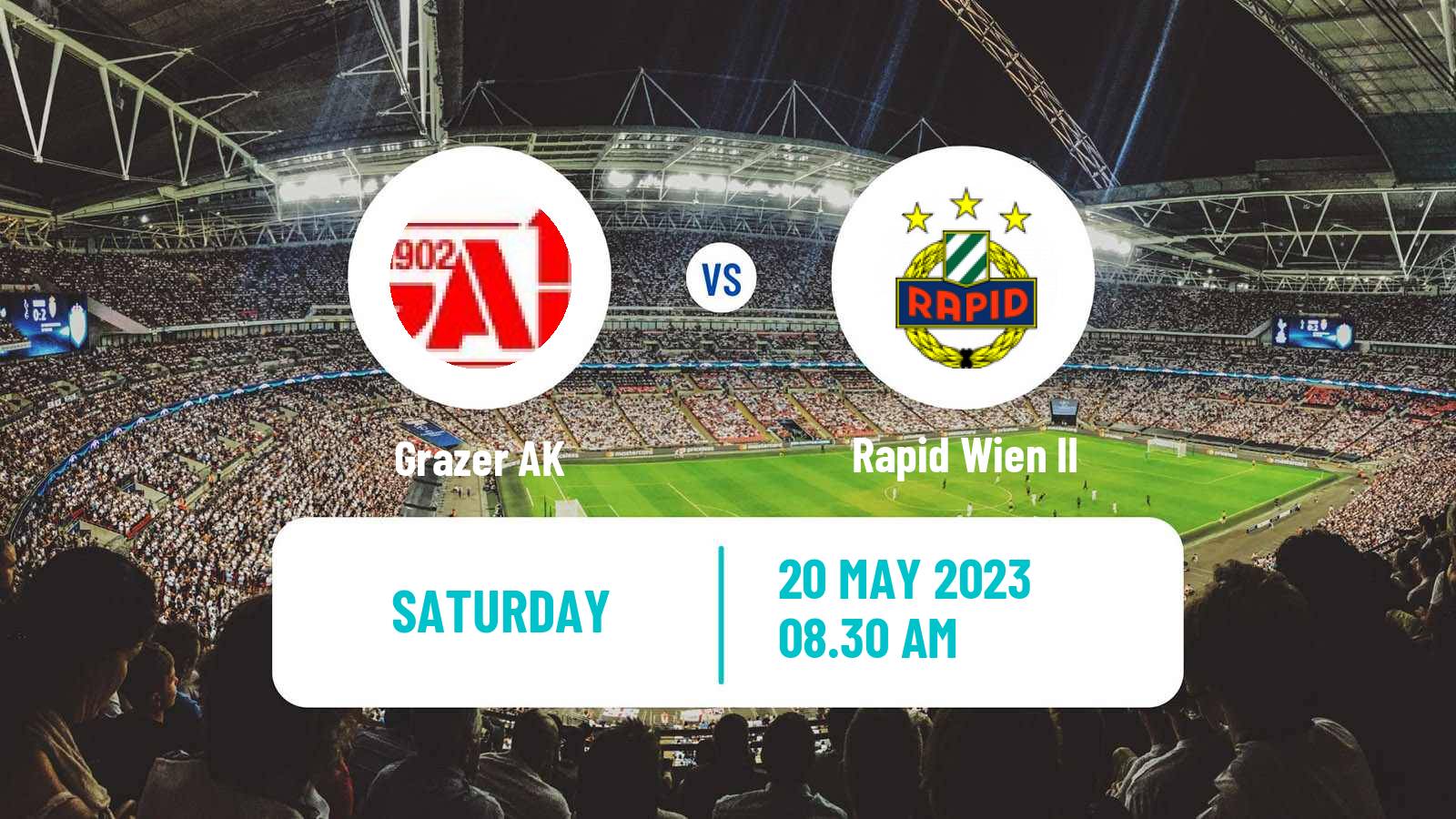 Soccer Austrian 2 Liga Grazer AK - Rapid Wien II