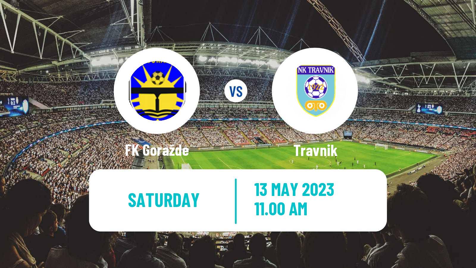 Soccer Bosnian Prva Liga FBiH Goražde - Travnik