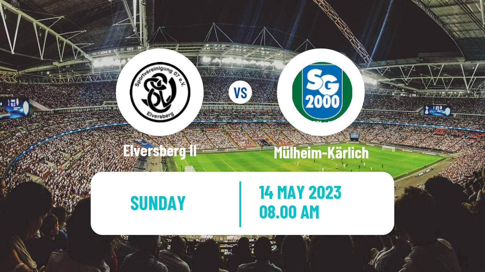 Football German Oberliga Rheinland-Pfalz/Saar Elversberg II - Mülheim-Kärlich