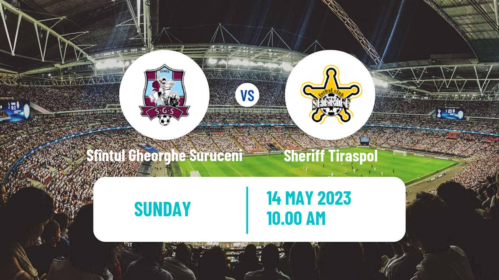 Soccer Moldovan Super Liga Sfîntul Gheorghe Suruceni - Sheriff Tiraspol