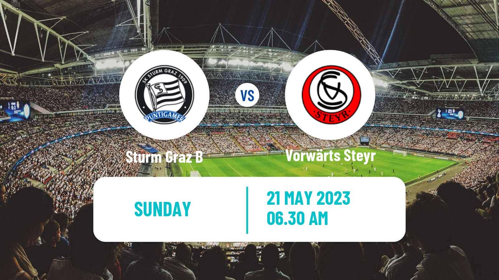 Soccer Austrian 2 Liga Sturm Graz B - Vorwärts Steyr