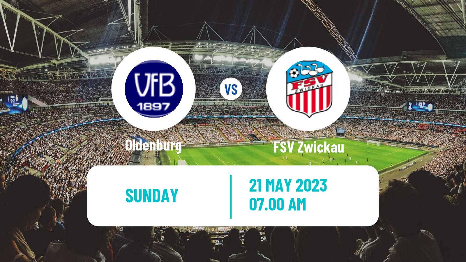 Soccer German 3 Bundesliga Oldenburg - Zwickau