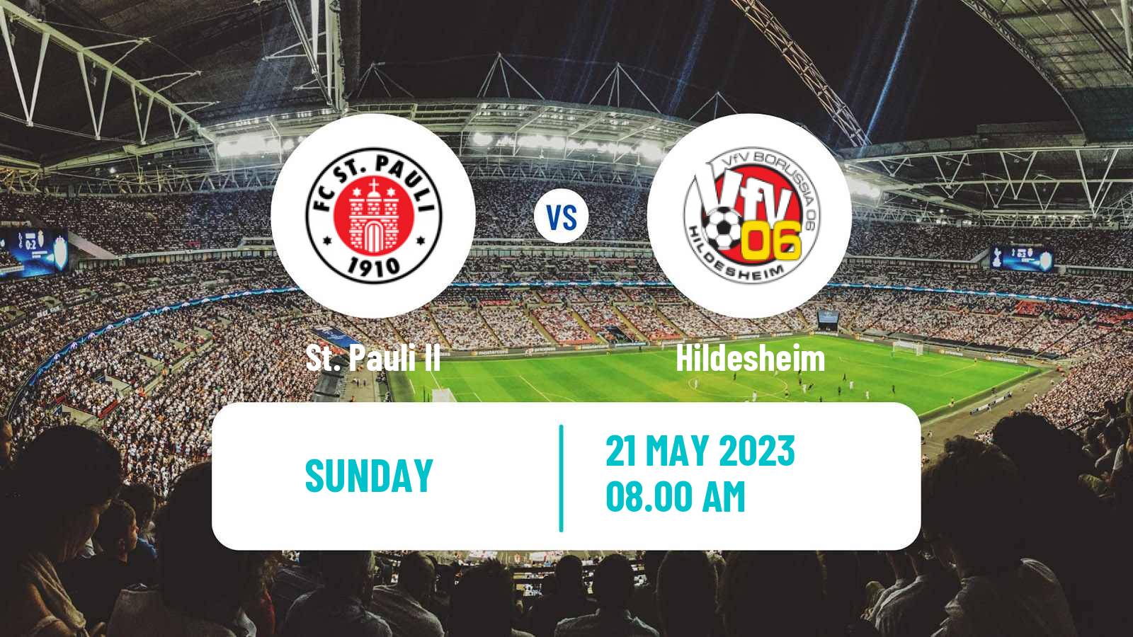 Soccer German Regionalliga North St. Pauli II - Hildesheim