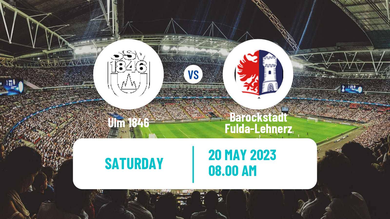 Soccer German Regionalliga Sudwest Ulm 1846 - Barockstadt Fulda-Lehnerz