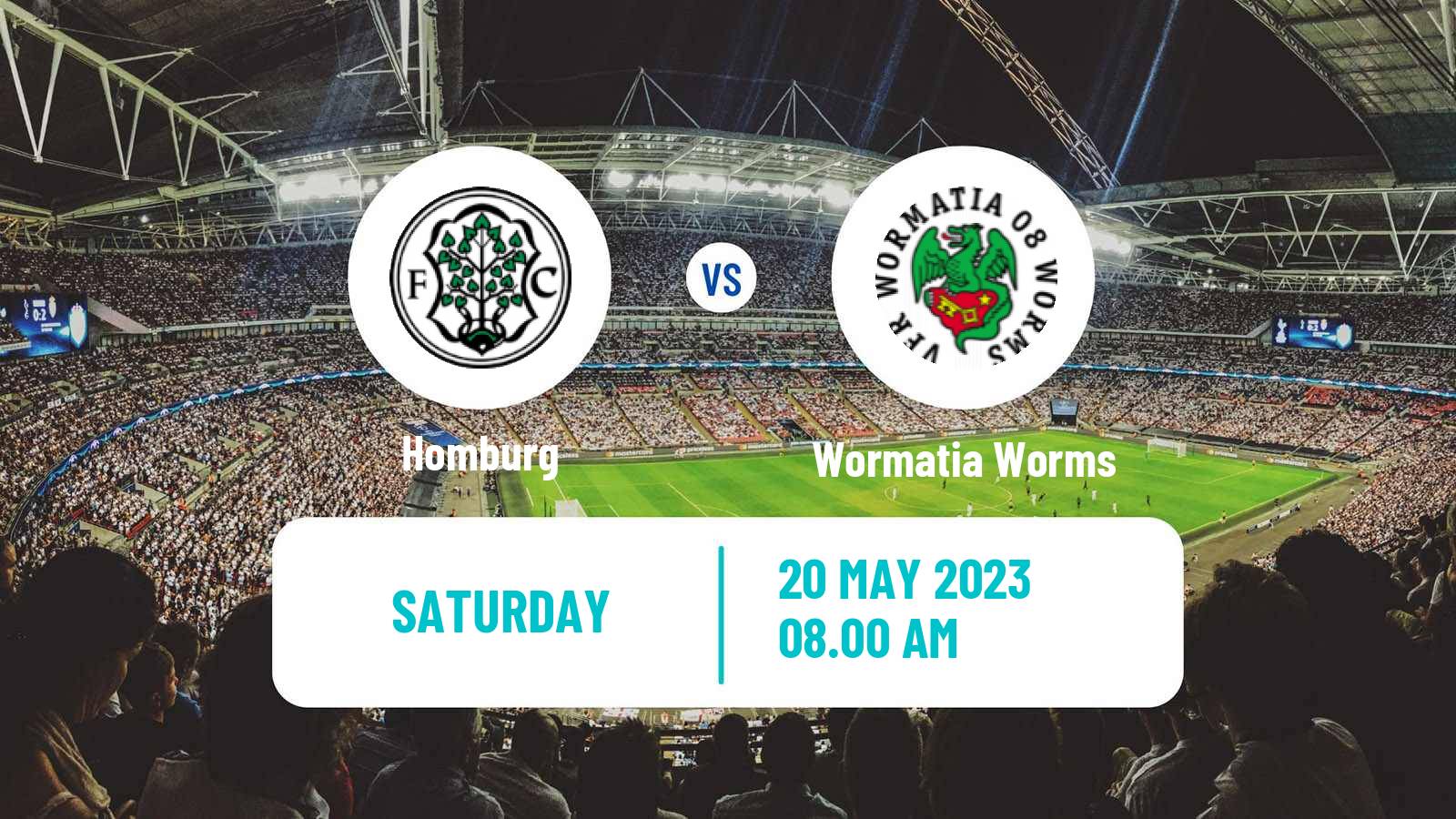 Soccer German Regionalliga Sudwest Homburg - Wormatia Worms