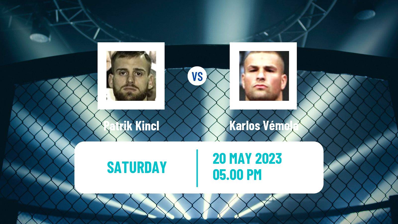MMA Middleweight Oktagon Men Patrik Kincl - Karlos Vémola
