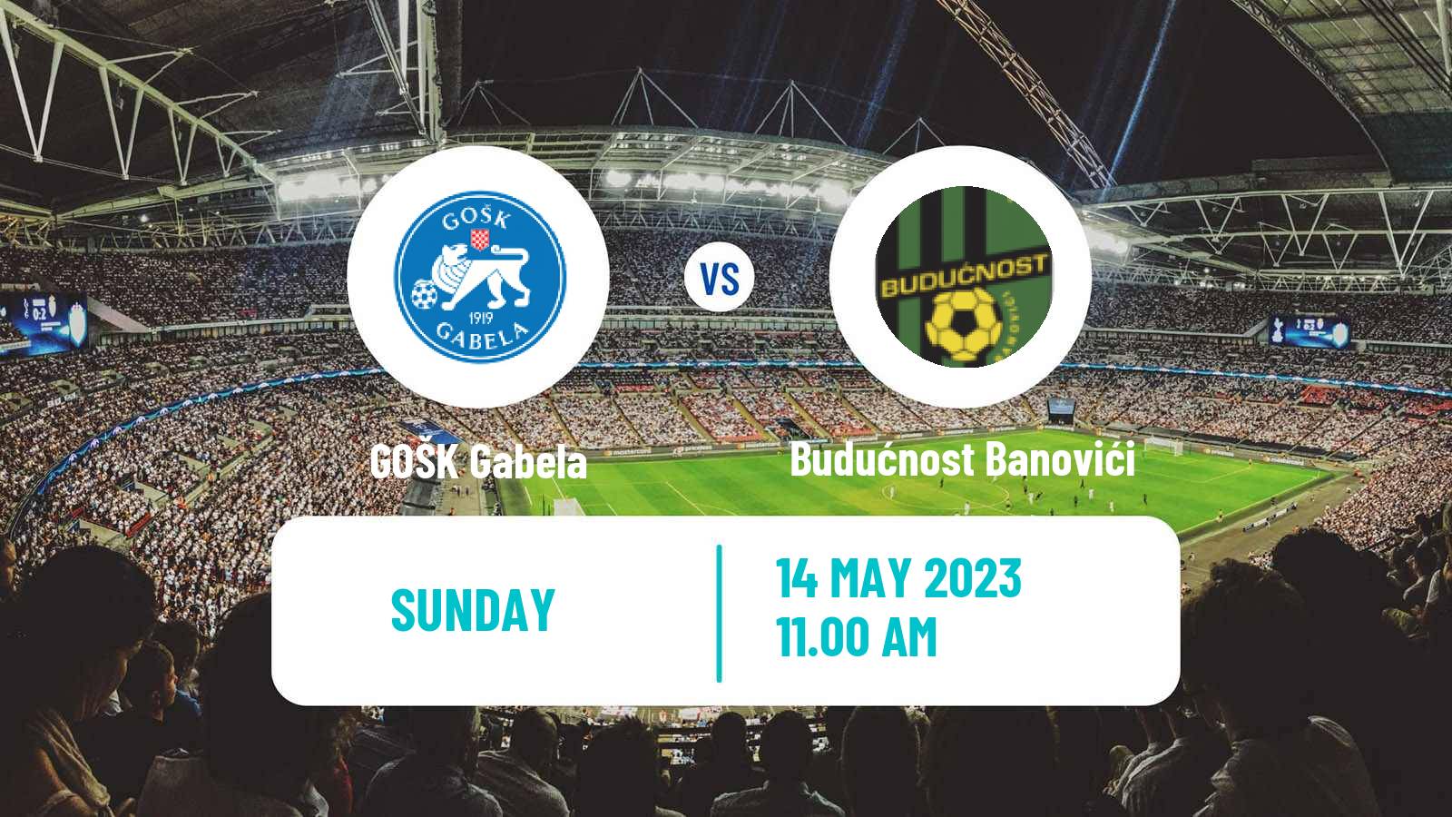 Soccer Bosnian Prva Liga FBiH GOŠK Gabela - Budućnost Banovići