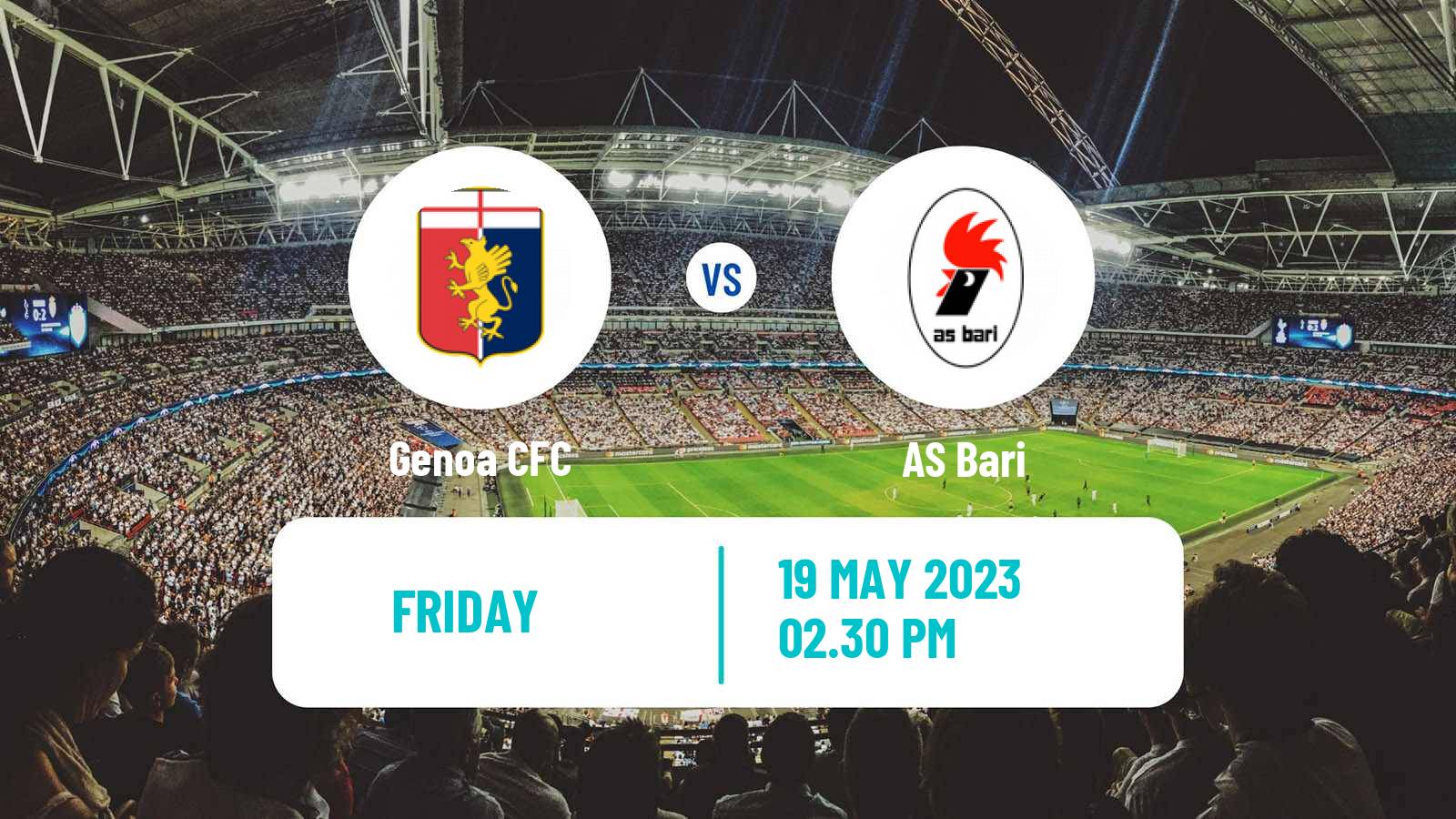Soccer Italian Serie B Genoa - Bari