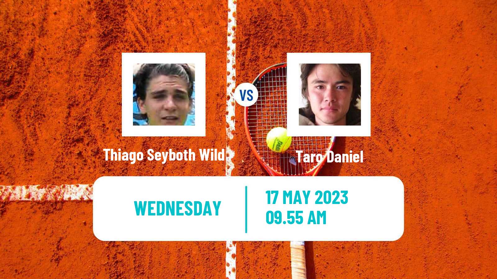 Tennis Turin 2 Challenger Men Thiago Seyboth Wild - Taro Daniel